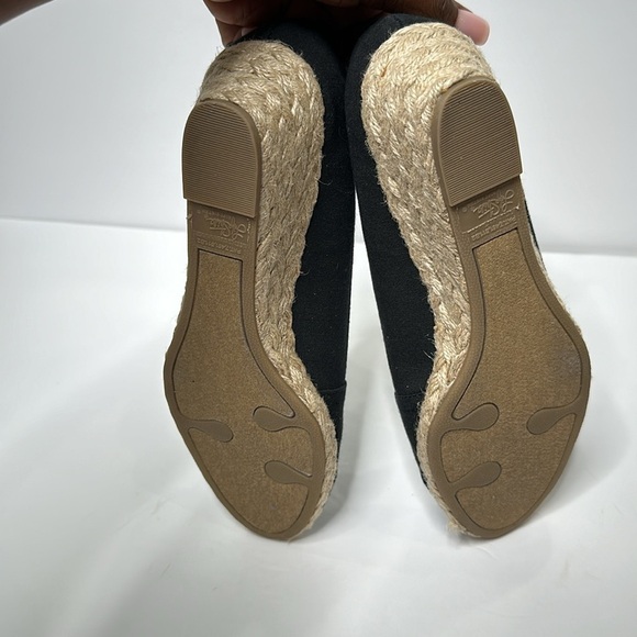 Life Stride Lioness Black Peep Toe Espadrille Wedges Heels Women’s Comfort Shoes - Picture 11 of 13